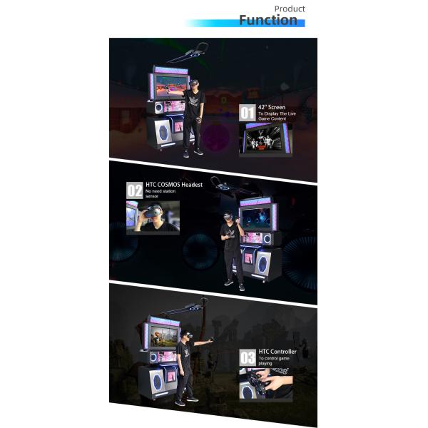 Touch Screen 9D VR Simulator Motion Dance Arcade Virtual Reality Machine