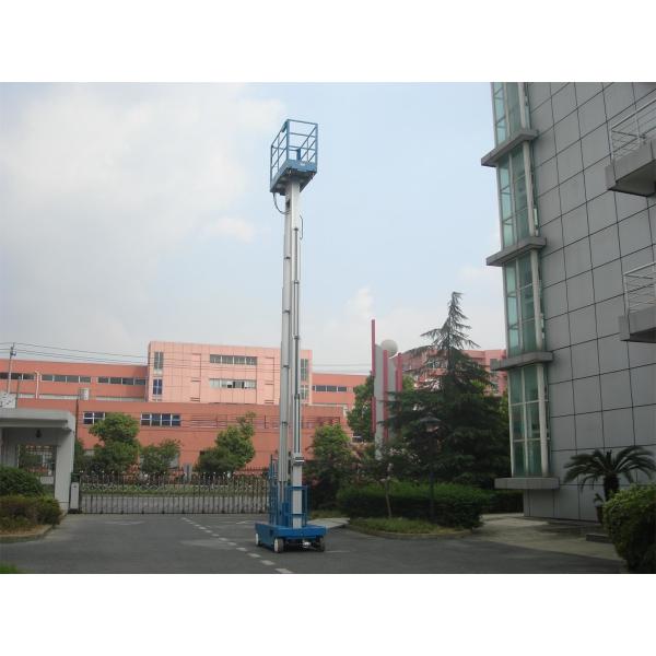 300kg Capacity Aerial Lift Platform , Dual Mast 10m Height Self Propelled Manlift