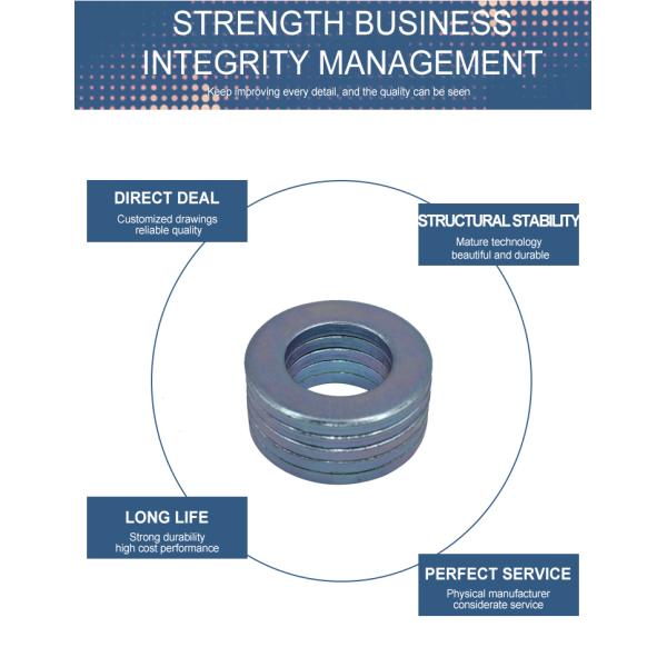 Black Oxide Screws and Zinc Plated Flat Gasket Rings for Wedge Style Customized Machine