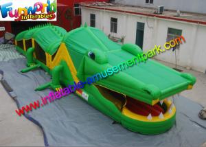 Wholesale Outdoor Crocodile Inflatables Obstacle Course Rentals / Custom Obstacle Game from china suppliers