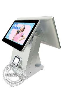 Wholesale 15.6 Inch Twin Screen Touch Screen Cashier Machine With Printer QR Code Scanner from china suppliers