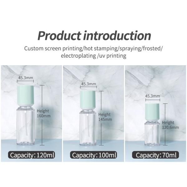 100ml Transparent Plastic Bottle Cosmetic Bottle Set 50g For Face Body Cream