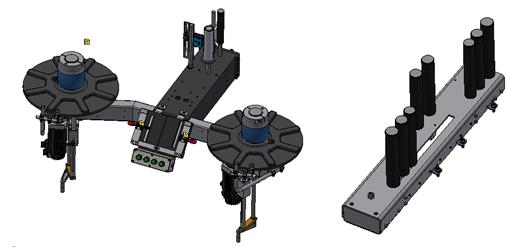 24000BPH Hot Melt Glue Labeler Machine Adhesive Labeling Machine With Multi Roll Feeding System