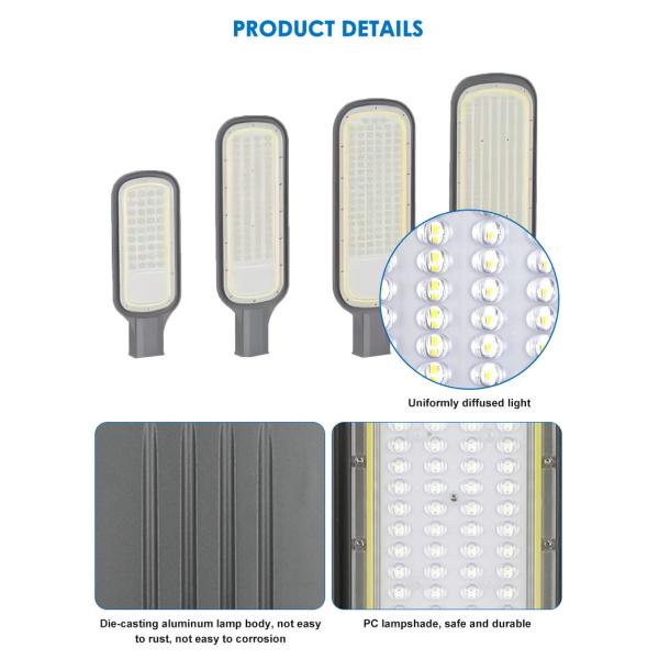 50w/100w/150w/200w 3000-6500K LED Street Light Waterproof Anti-UV