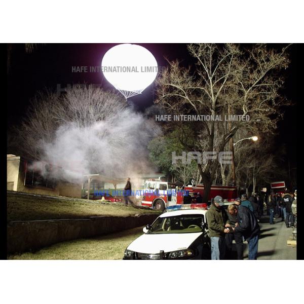 Moon Series Helium Balloon Lights With HMI Lamp , 2400 W LED Flying Balloon Light Decorations