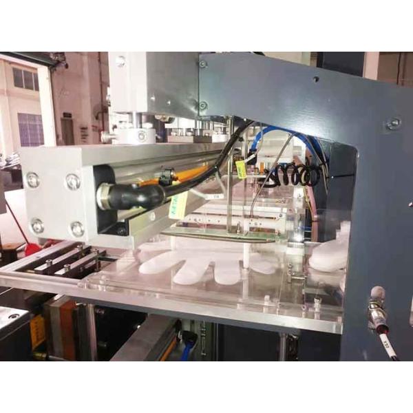 Servo Driven 1 Pair CPE Glove Folding Packing Machine 4 Side Plastic Film Pack 2