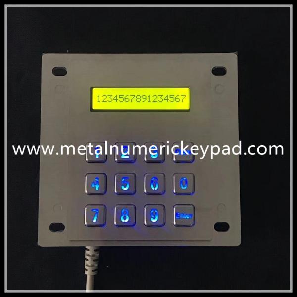 FCC Certified Stainless Steel Keyboard Illuminated With LED Indicator