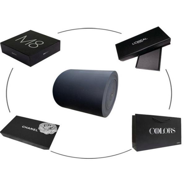 200g 250g Coated High Stiffness Book Binding Board / Black Cardboard In Sheet