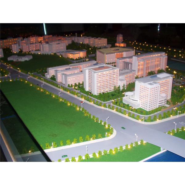 Machine Cut School 3D Model , Small Size Architectural Scale Models