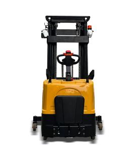 China Heavy Duty 1500kg 2000kg Full Electric Pallet Stacker Battery Powered Forklift with 1500mm Lift Height and CE Certified for Small Warehouse Use on sale