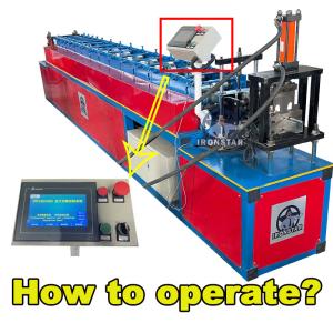 Wholesale PLC Control Roller Shutter Machine C Guide Rail Roll Forming Machine Easy Operate from china suppliers