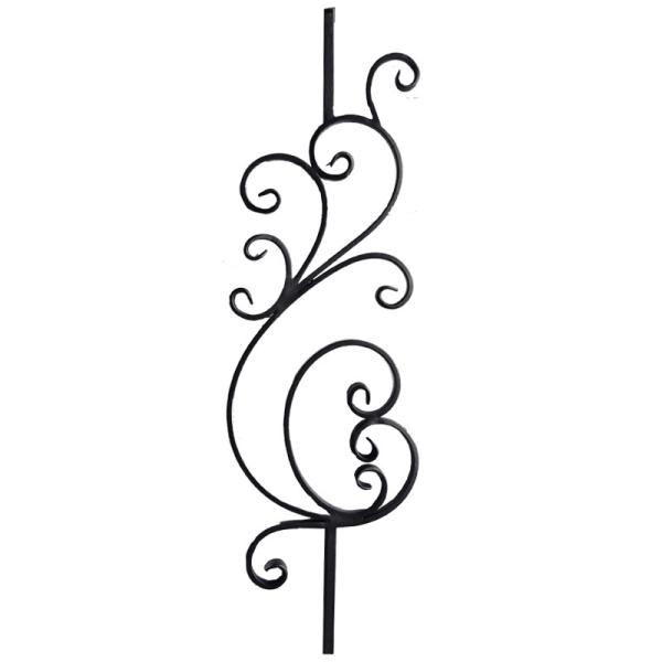Quality Contemporary Wrought Iron Railing Parts Decorative Balusters Customized for sale