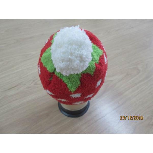 Grils and ladies Knitted hat with half face fabric materials jacquerd technology