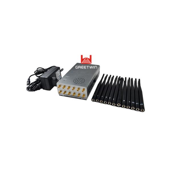 LTE Blocker Cell Phone Signal Jammer WiFi GPS VHF UHF LOJACK RF 315 MHz 433MHz