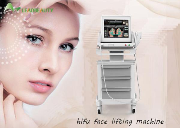Quality Professional beauty salon use Hifu Face Lifting Machine with 15 inch big LCD touch screen for sale
