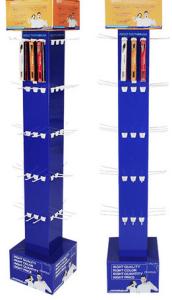 China Advertising Cardboard Hook Display Stands Point Of Sale K5 Corrugated on sale