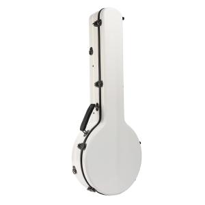 Wholesale Anti Pressure Fiberglass Hardshell Banjo Case White Extremely strong from china suppliers