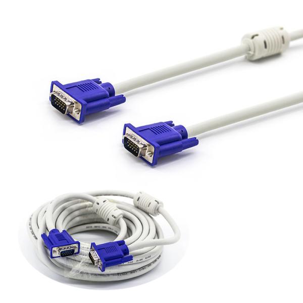 Quality 20m 25m 30m 15 PIN Computer Connector VGA To VGA Adapter for sale