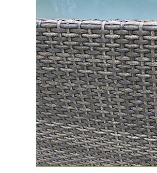 Big Long Wicker Plant Rattan Handmade Flower Pot Plant Metal Indoor Furniture