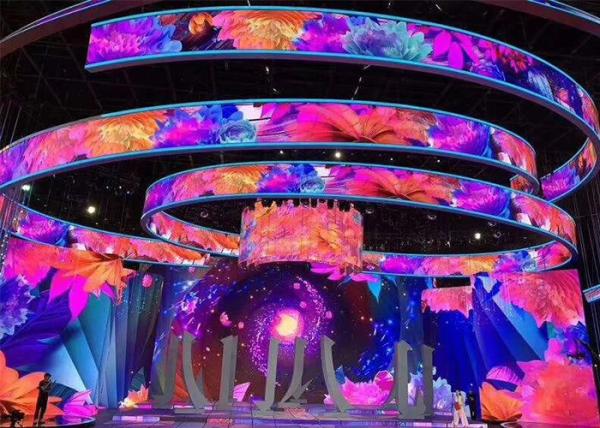 Quality P4 Indoor Flexible Programmable Led Display Screen 240x120mm for sale