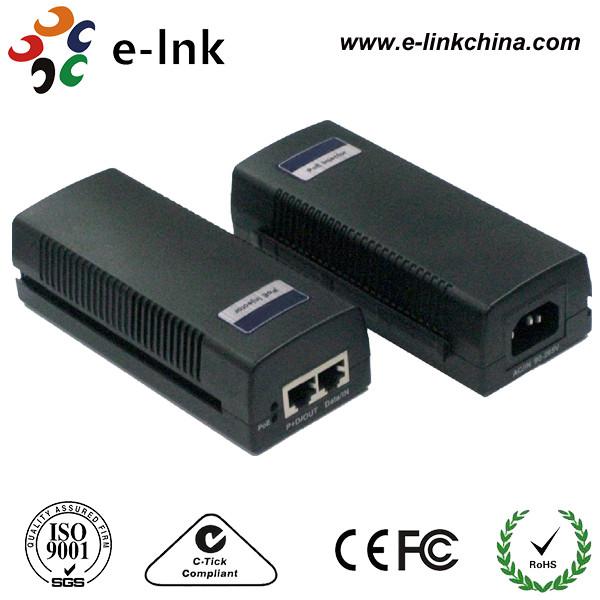 Quality 48 Volt 2 Port Cisco POE Power Over Ethernet Injector 10 / 100 / 1000Mbps 15.4W for sale