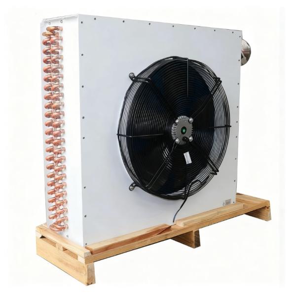 Stainless Steel Fin-Tube Condenser with Copper Tubes Air-Cooled Heat Exchanger for Air-Conditioning Systems