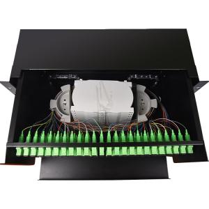 China ODF 144 Core Black Optical Fiber Distribution Frame on sale