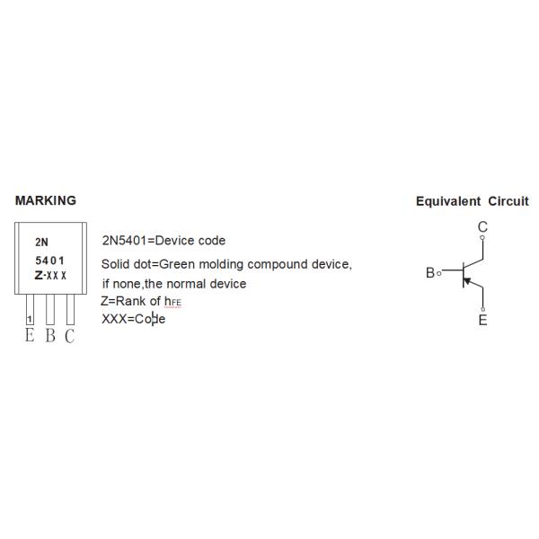 2N5401 High Power PNP Transistor VCBO -160V For Electronic Components
