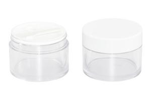 China 100g PET PCR Material Cosmetic Cream Jars With Digging Spoon Spatula on sale