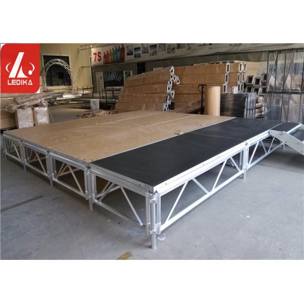 Convenient Assemble Adjustable Leg Stage Platform Strong Structure Height 1.0 - 2.0m