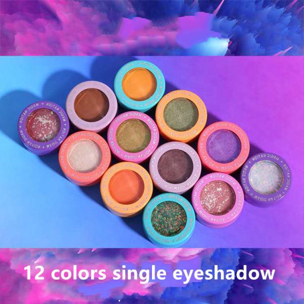 High Glitter Pigment Liquid Eyeshadow Cream OEM Single Liquid Glitter Eyeshadow