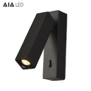 China Hotel IP20 led bed reading wall light led bedside wall light 3W headboard wall reading light on sale