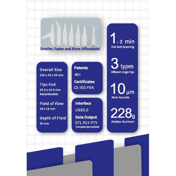Yucera YRC-S02 Handheld 3D Intraoral Scanner For Fast And Accurate Scanning
