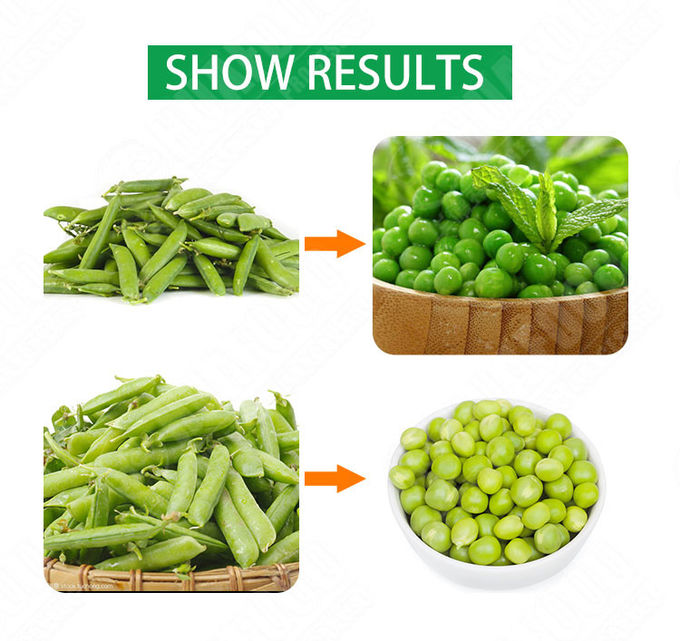 Green Pea Sheller Shelling Machine Edamame Soybeans Shell Removing Machine