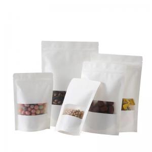 Wholesale Custom Printed Biodegradable Custom Zipper Bag Pouch Flat Bottom Kraft Tea Bag from china suppliers