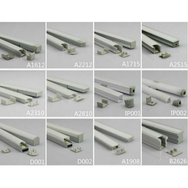 LED aluminum extrusion profile 1/2/3 meter length U type Corner aluminum led profiles made from shenzhen