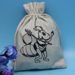 Wholesale Cotton Fabric 8oz Canvas Drawstring Dice Bag 15*20cm from china suppliers