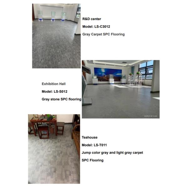 5mm SPC Sheet Flooring Eco Friendly Corrosion Resistant Ultra Light Teakwood Burlywood GKBM JR-W17020