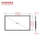 Multi Language Wall Mounted Advertising Display Remote Control Player