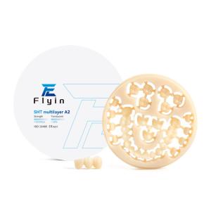Wholesale Dental Lab CAD CAM SHT Multilayer Zirconia Ceramic Blocks White Open System 98mm from china suppliers