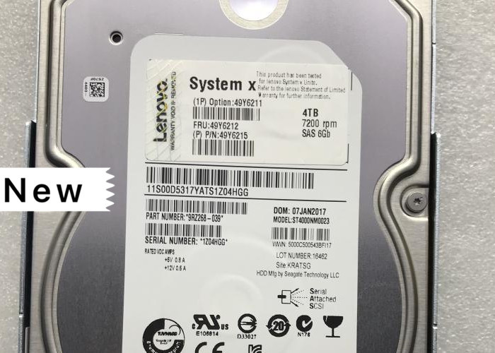 4TB 7.2K SAS IBM Hard Disk 49Y6212 49Y6210 HDD Style