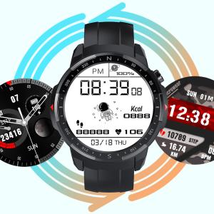 China L20 BT Call IP68 Heart Rate Sleep Monitor Smart Watch Clip Charging Long Standby on sale