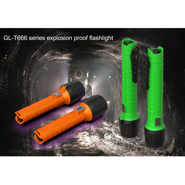 Portable LED Explosion Proof Flashlight 3W 12000lux IP68 Rechargeable Torch