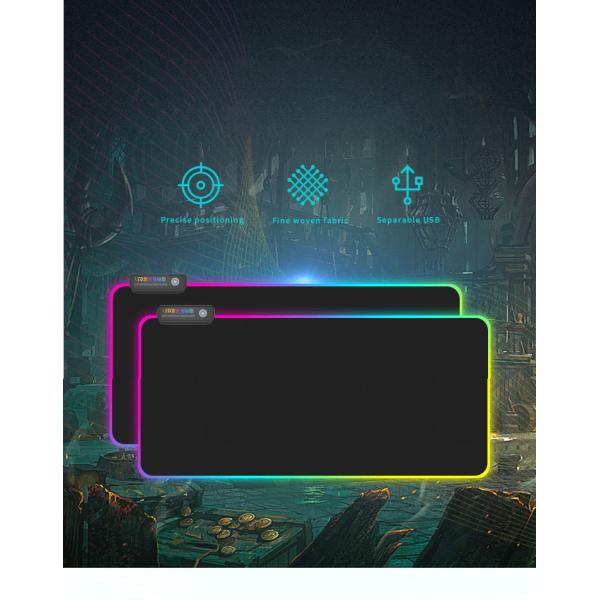 Multifunctional XXL RGB Mouse Pad , Desk Pad For Mouse And Keyboard