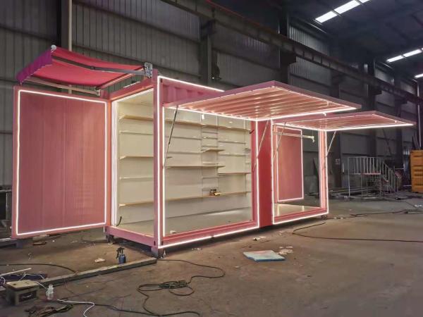 Quality 20HC Maya Gift Customization Expandable Shipping Container House Float Shop for sale