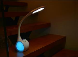 Wholesale 5W LED desk lamp with touch dimmer, gooseneck LED table lamp with colorful atmosphere light and 3 brightness levels from china suppliers