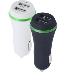 Wholesale Shenzhen Universal Dual Ports Quick USB Car Charger Double USB Fast Car LED Luminous car charger from china suppliers