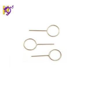 China Precision Stainless Steel Wire Formed Sim Eject Pin Phone Sim Card Tray Pin on sale
