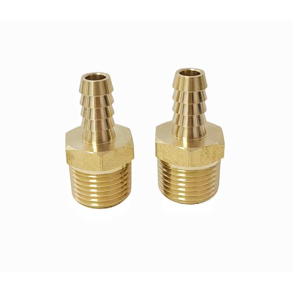 Male Thread Brass Pipe Fitting 1/4" Pipe X 1/2" NPT