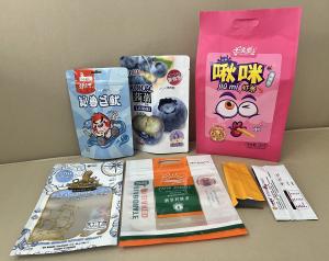 Wholesale Stand Up Zipper Pouch Making Machine With Double Unwinder &amp; Center sealing function from china suppliers
